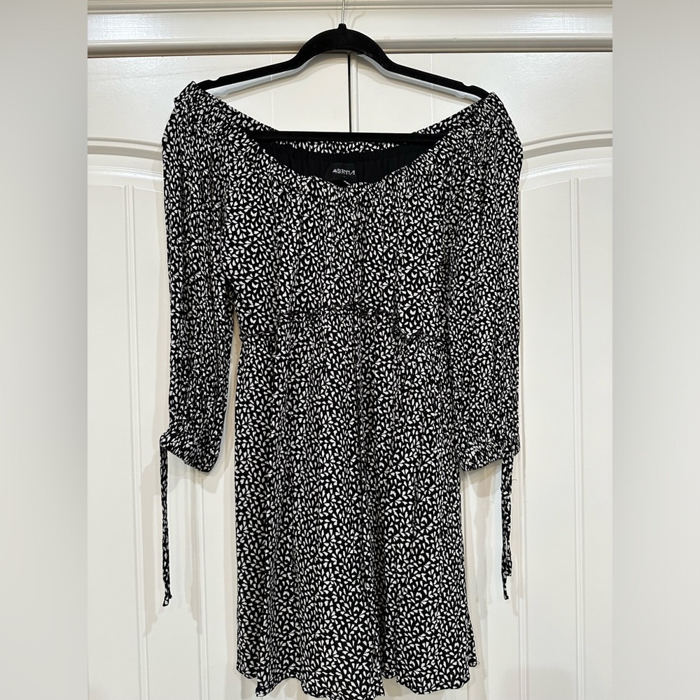 Off The Shoulder Babydoll Mini Dress